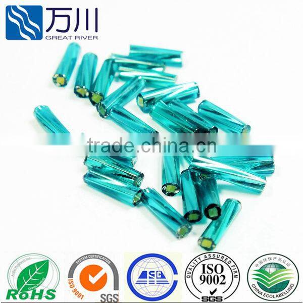 Different colour glass twist bugles & glass bead bugle