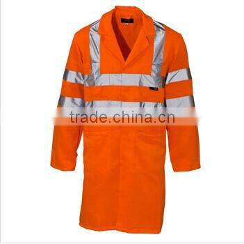 EN20471 2016 Green 100% Polyester 3M Reflective Raincoat