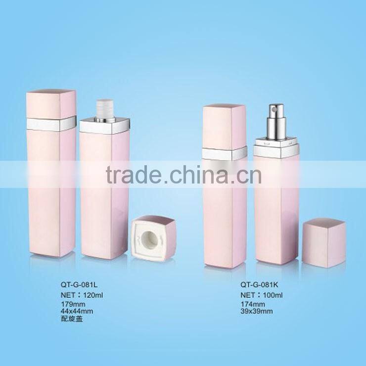 Plastic Cosmetic Bottle Empty Square Acrylic Container Acryl Series 30ml 50ml 70ml 100ml