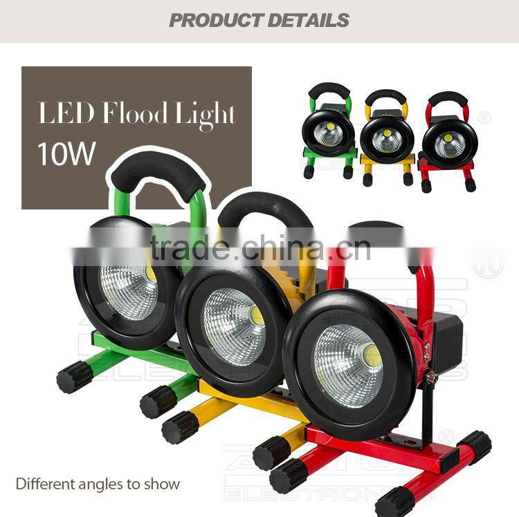 Outdoor IP67 waterproof portable 10w dmx rgb outdoor led flood light
