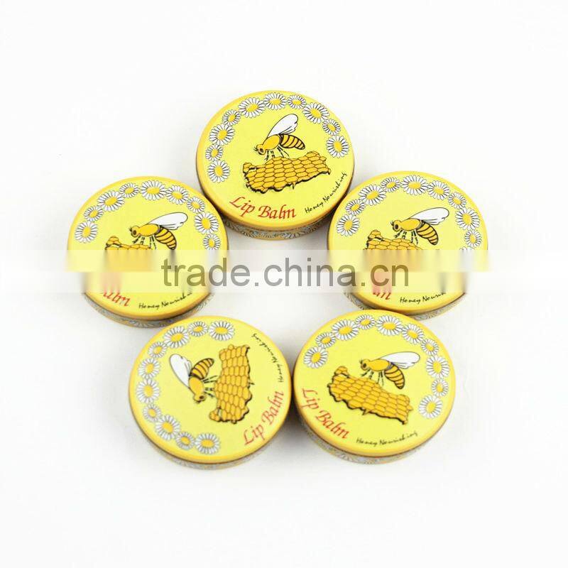 various round cosmetics promotion lip balm box wholesale