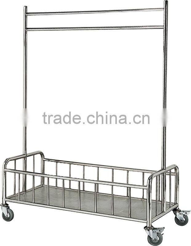 New OEM Fashional Movable Clothes Hanger with wheels for hotels