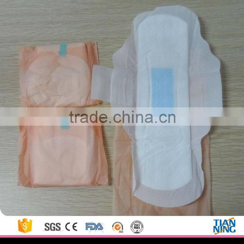 new products day time use disposable cotton surface waterproof sanitary napkins