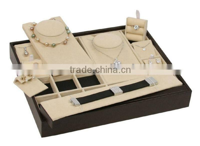 white leather pendant display props jewelry display props