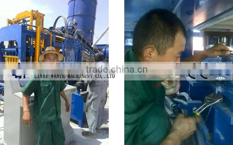 WANTE BRAND China product QT8-15 fully automatic block making machine line with high capacity in Oman