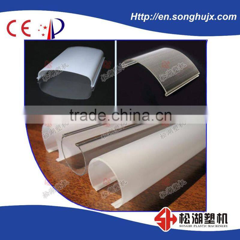 Single Screw Double Color PC Tube Production Line