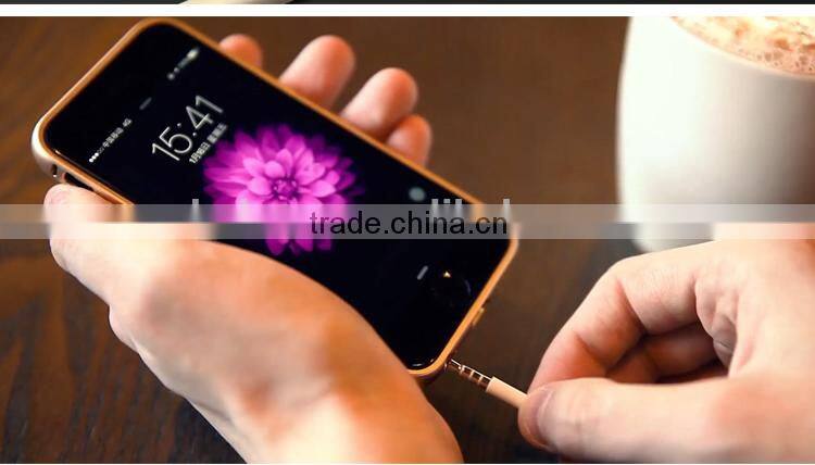 3in1cowhide case and metal bumper,aviation aluminum,PC, For iphone 6/plus Style case cover,