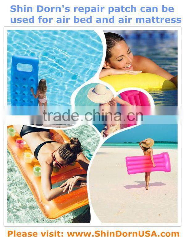 Repair patch for inflatable bed, puncture repair kit for inflatable beds