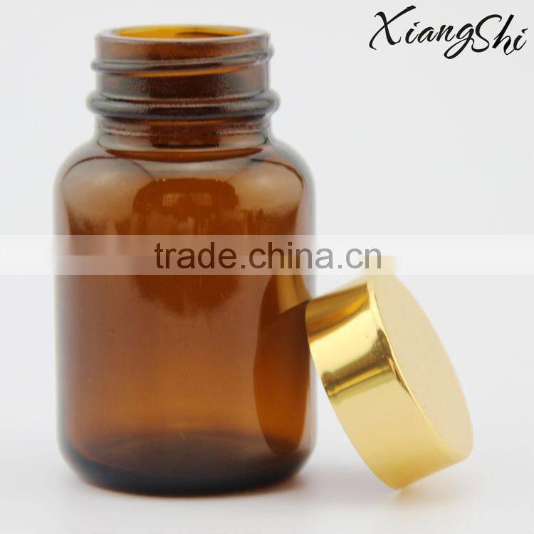blue/brown glass medicine bottles for medical pills