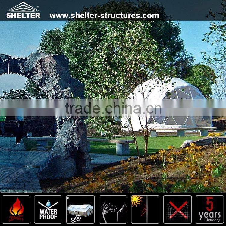 Outdoor Wind Resistant Geodesic Dome Tent for park shelter