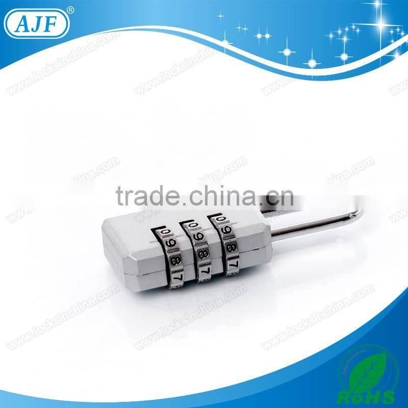 AJF 2015 newest colorful metal box combination lock, handbag twist lock