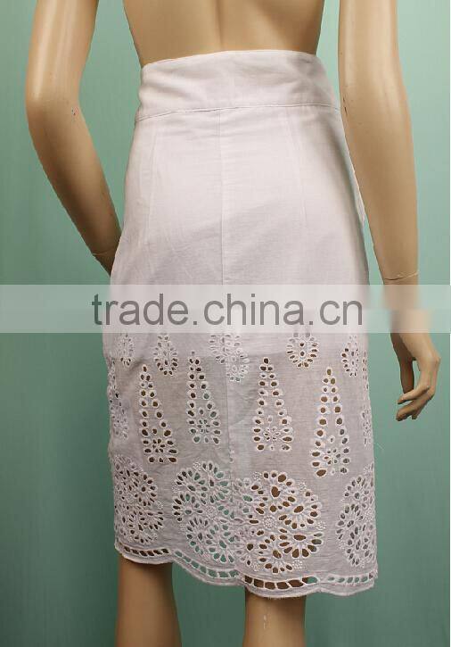 Latest women cotton long work sumamer skirt design YL45897358D