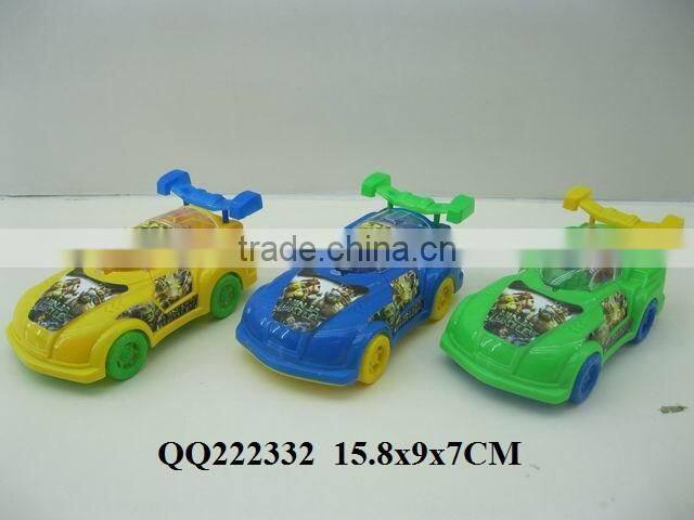 New plastic kids pull line toys car with light can put sugar,Pull line toy car