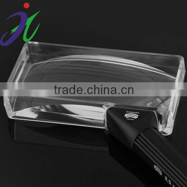 Mini PMMA square magnifying glass for testing skin