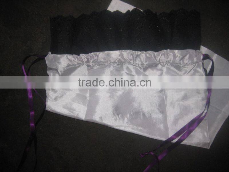 Drawstring Satin lingerie bag