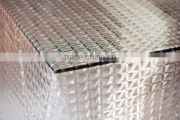 waterproof Yellow EVA film for table protector,vinyl crystal tablecloth