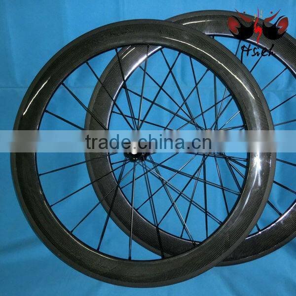 Full carbon bicycle clincher 60mm rims for road bicycle 700C