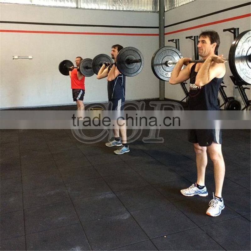 high quality cheap 1000*1000*15mm heat resistant waterproof gym rubber floor mat and gym mat