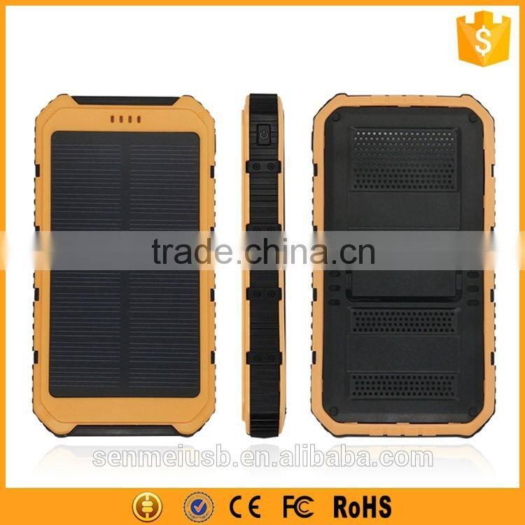 Wholesale UK robust solar power bank 8000mah with strong flashlight
