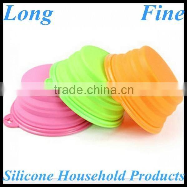 Durable Colorful Fancy Silicone Collapsible Bowl