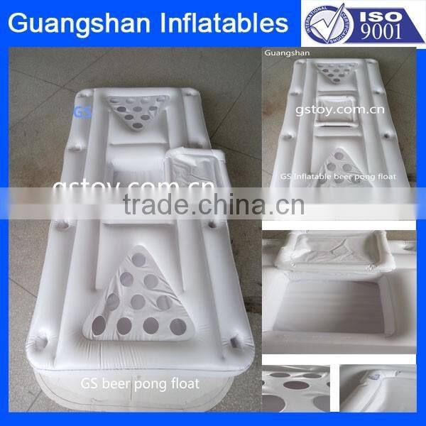 Custom Inflatable beer pong float with built in cooler