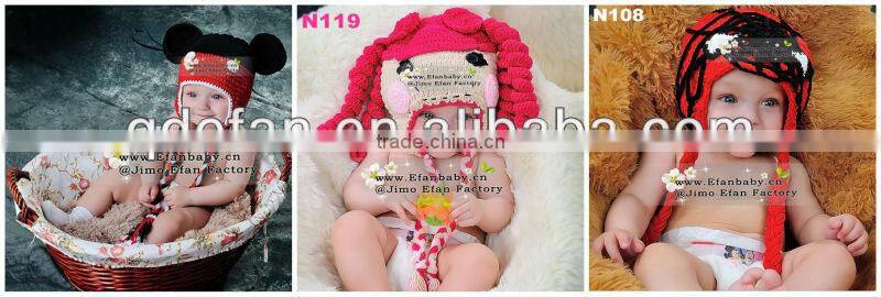 Funky animal style hats baby beanie owl crochet pattern for baby to adults