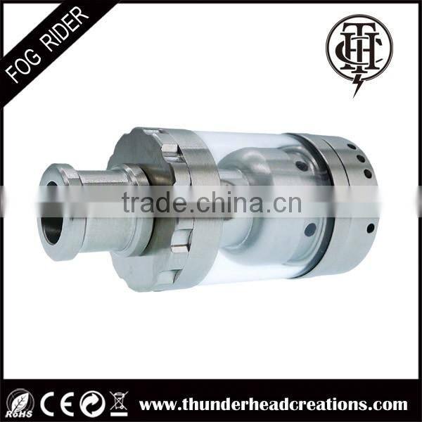 THC wide bore drip tip, cyclops air flow control RTA fog rider tank