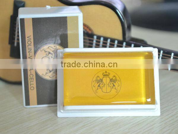 violin shape wood box packaged cello rosin