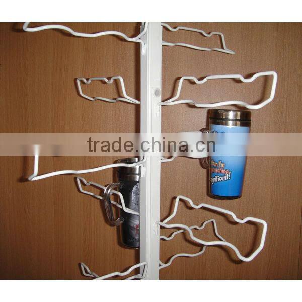 metal rotating mugs display fixture from china supplier
