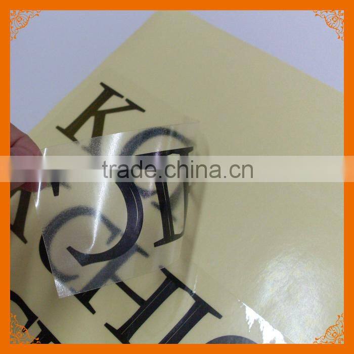 easy peel off alphabet letter sticker