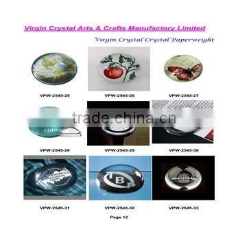 Crystal Dome print Santa Claus paperweight for Christmas