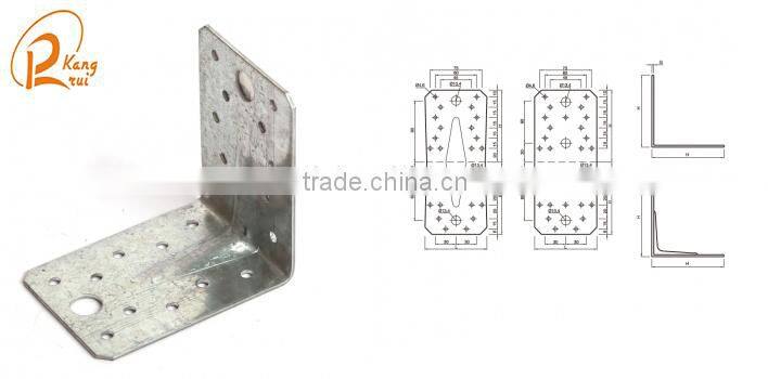 Equal Lengh Angle Bracket for Connection with Timber to Timber
