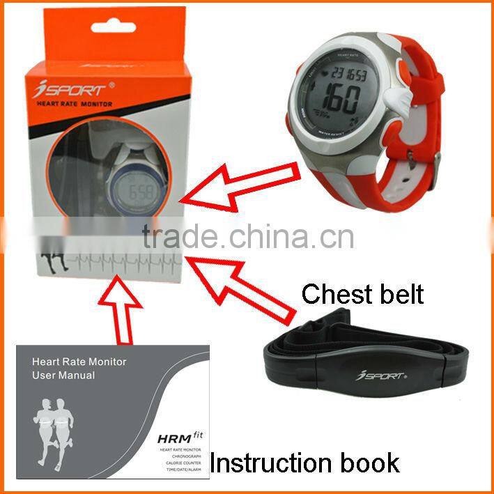 Calories/distance/Max/Averageheart Beat / exercise timer 5.3khz heart rate receiver