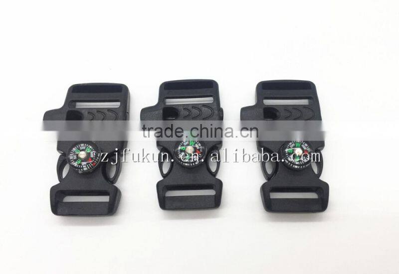 New Fashion Outdoor Camping Equipment Rope Compass Whistle Shackles Oriental Survival Paracord Wrist Buckles