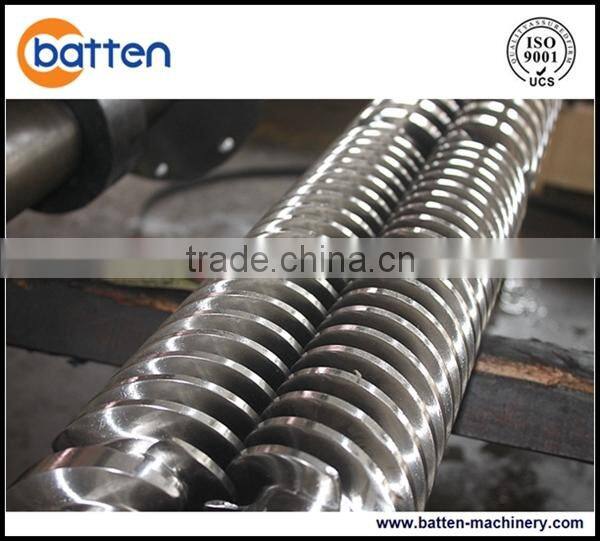 PVC pipe parallel twin screw and barrel plastic extruder machine