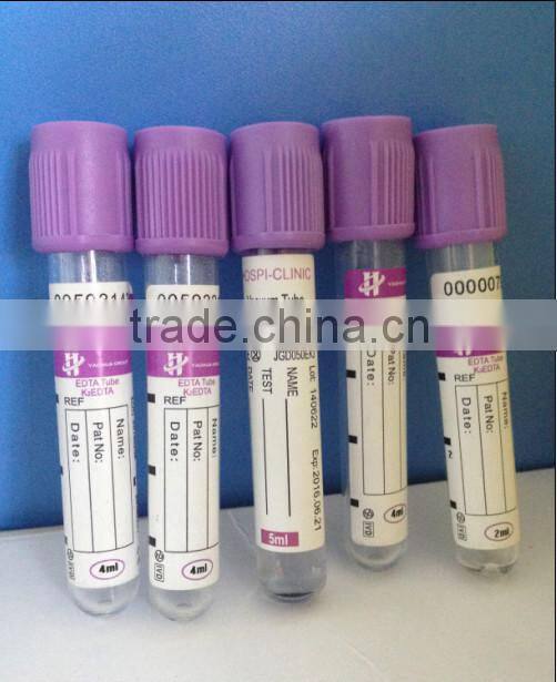 Purple Top Blood Sample Collection Tube(EDTA)
