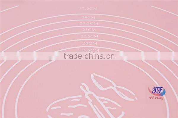 Tufeng anti- static Circular Pattern dish drying silicone table mat