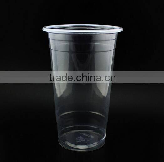 China-made clear transparent disposable PP PET plastic cup with lid
