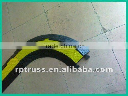 2015 3-Channel High Quality Rubber Cable Protector Ramp road stage cable