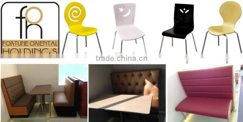 Wooden High End Leather Cafe Chair (FOH-NCP11)