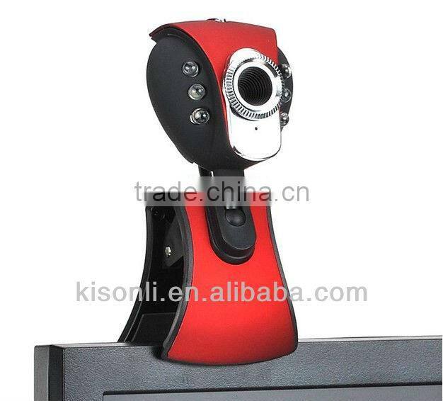 High Quality Free Driver And Software Usb Webcam, 2.0 m pixel usb 6 led webcam mic camera drivers