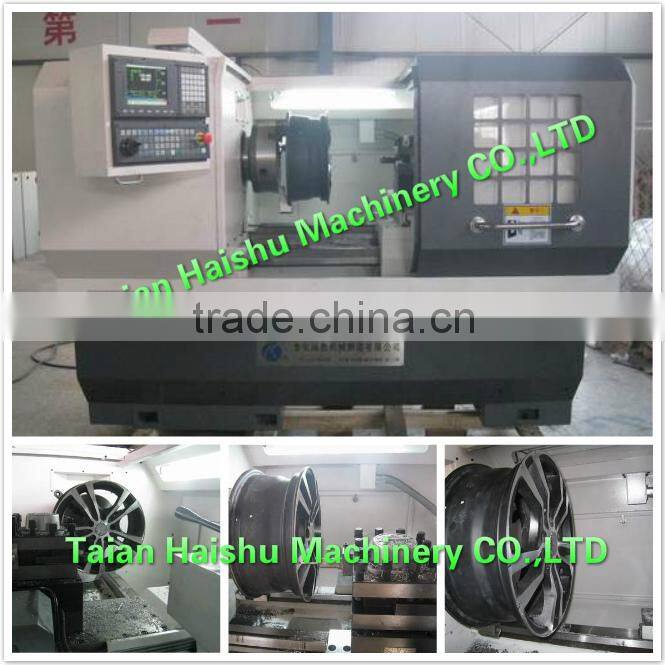 CK6166A automatic wheel repair cnc lathe from china