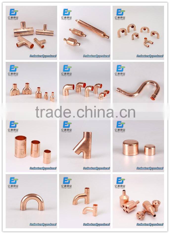 China supplier hot sale special copper pipe tee