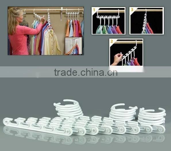 8 Pack Storage Space Saving Clothes Organizer Wonder Hanger