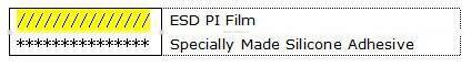 ESD Polyimide Tape with High Temperature Silicone Adhesive