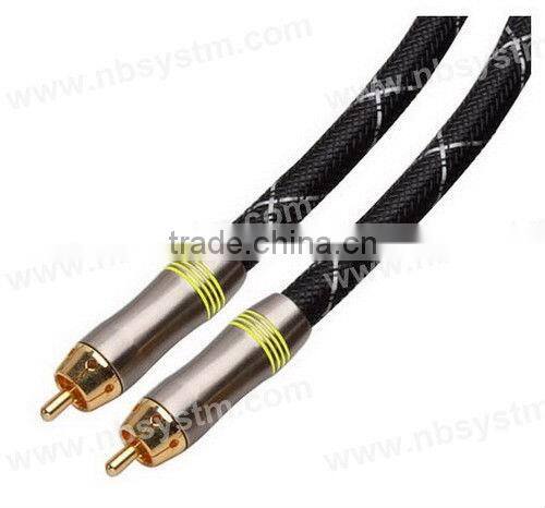 Assembly Type Inerconnect Cable RCA Plug to RCA Plug