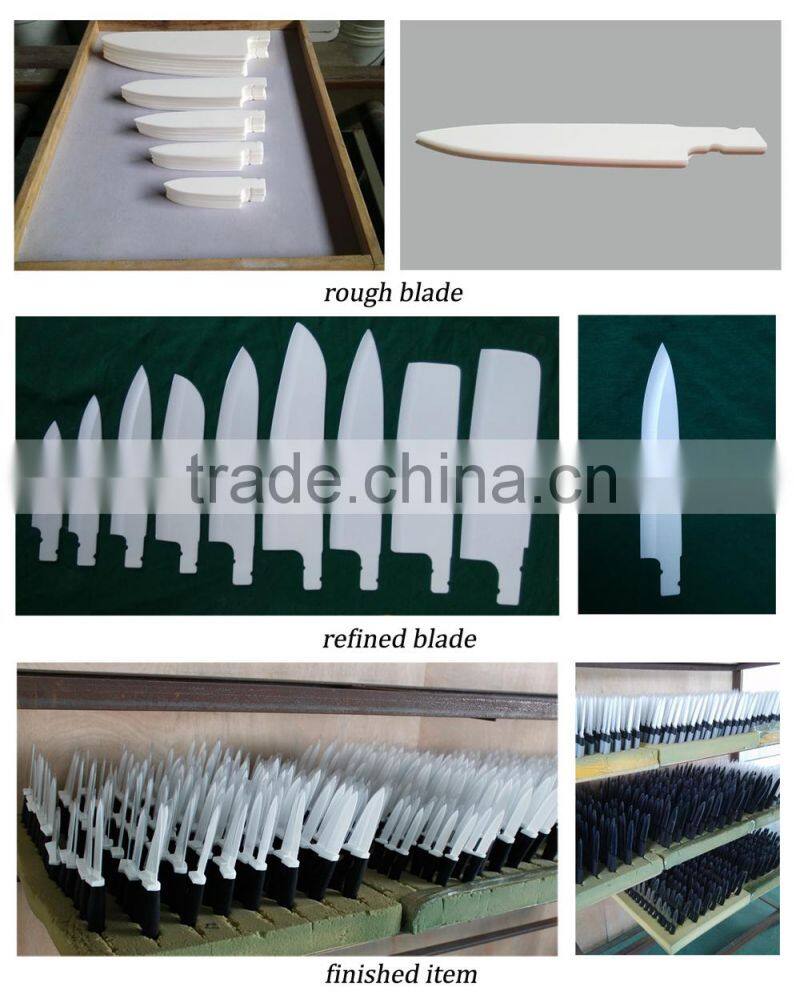 3'' Black & Satin Blade Ceramic Fruit Knife(A-handle)
