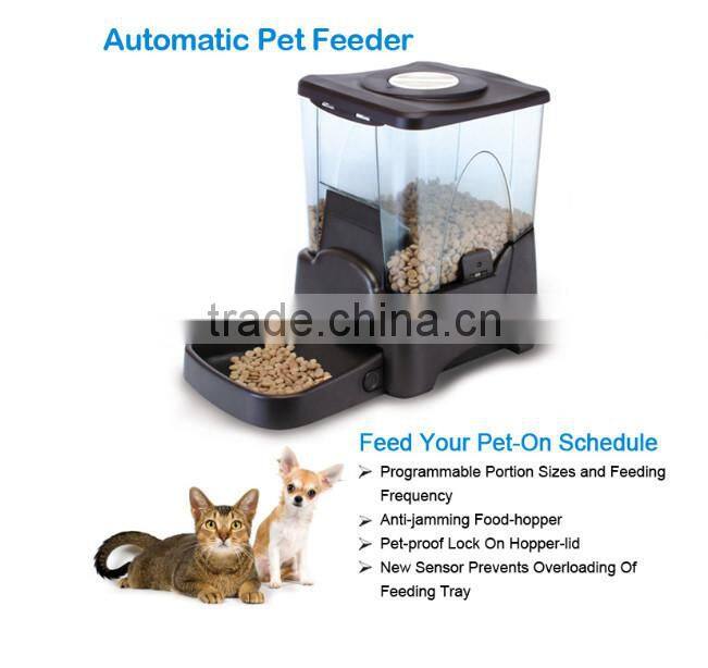 Reliable Dog Automatic Food Dispenser LCD Digital Programmable Timer Pet Feeder With A Large Capacity Hopper PF-10A