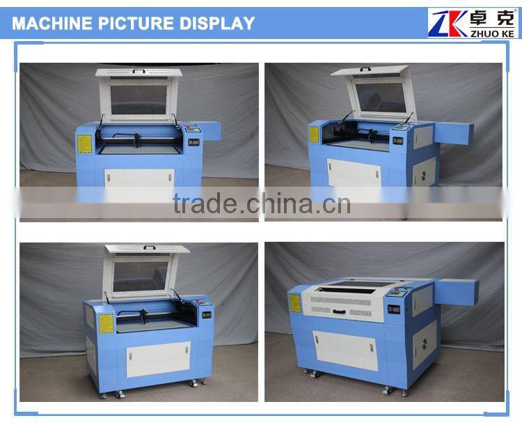 hot sale leather paper laser cutting machine with Leetro 6525 control card ZK-9060-130W