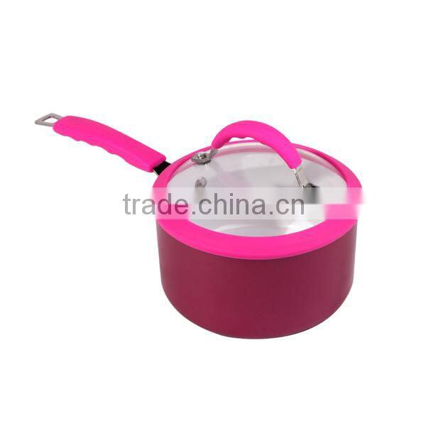 red milk heating pot with lid XJ-12605